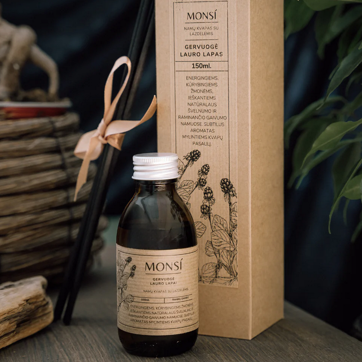 Namų kvapas su lazdelėmis "Gervuogė ir lauro lapas"