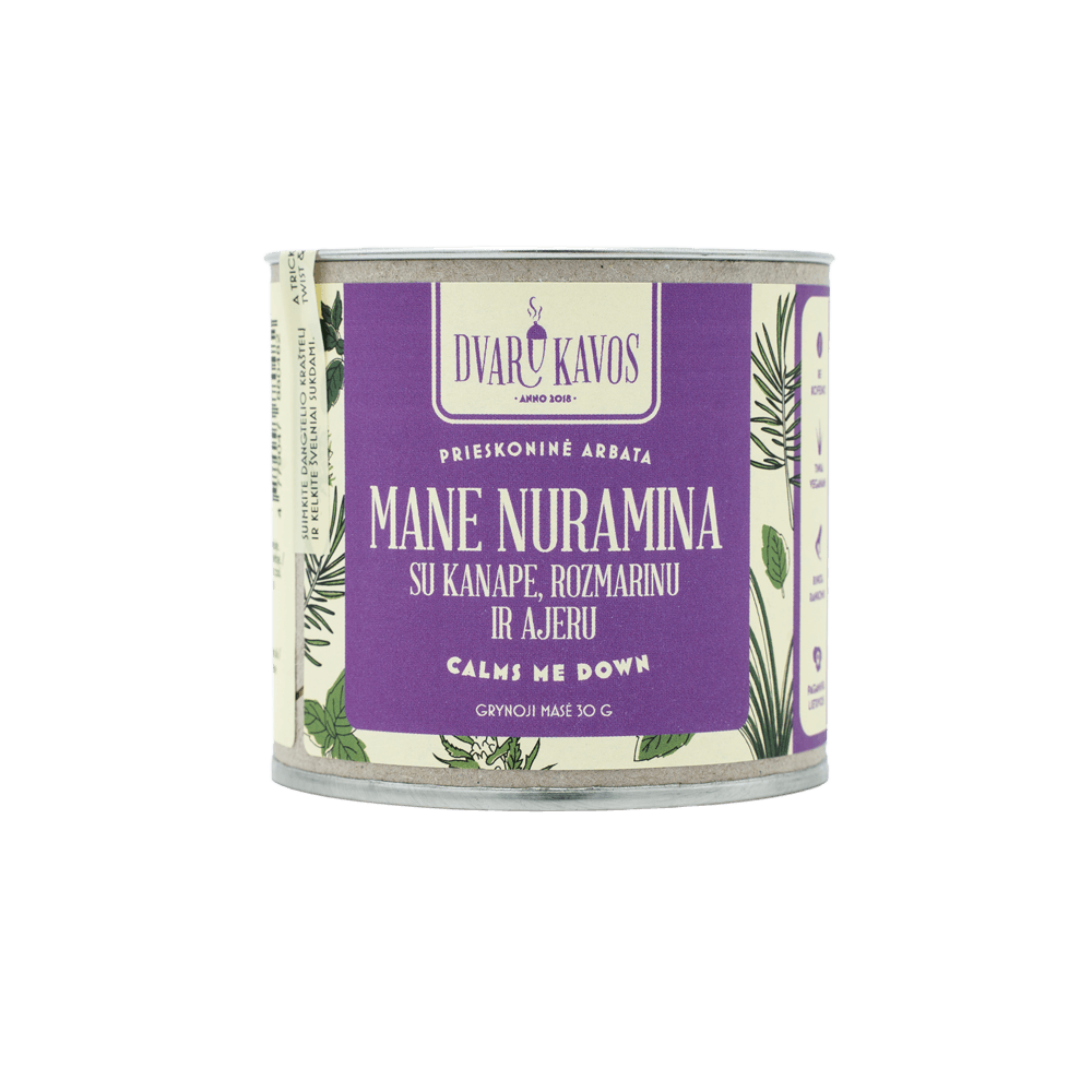Mane nuramina | Prieskoninė kanapių žiedų arbata