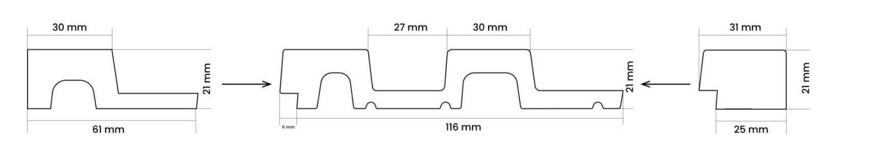 Dekoratyvinės sienų lentelės PRIMO54