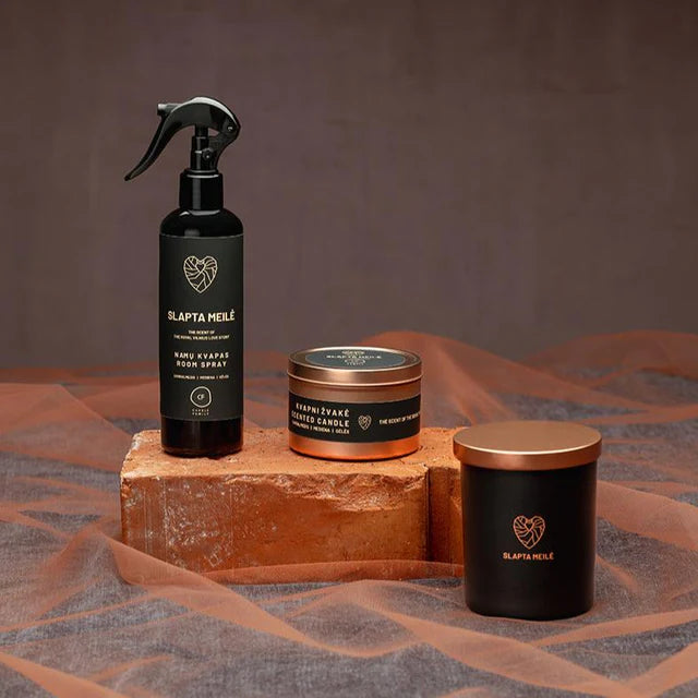 Sojų vaško žvakė indelyje „SLAPTA MEILĖ“