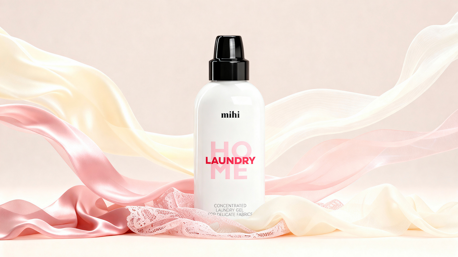 Koncentruotas skalbiklis švelniems audiniams