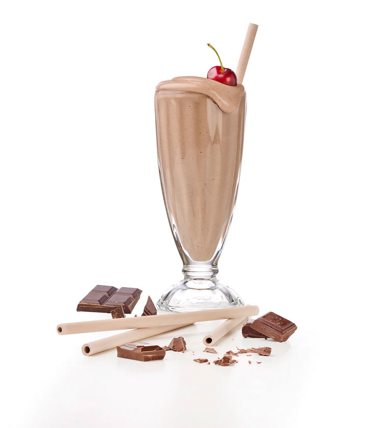 Valgomi šiaudeliai, kavos skonio (200 vnt.)