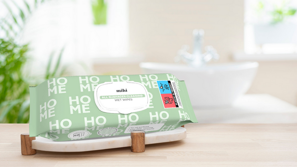 Visų paviršių valymo drėgnos servetėlės