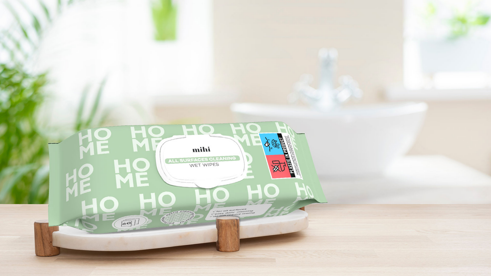 Visų paviršių valymo drėgnos servetėlės