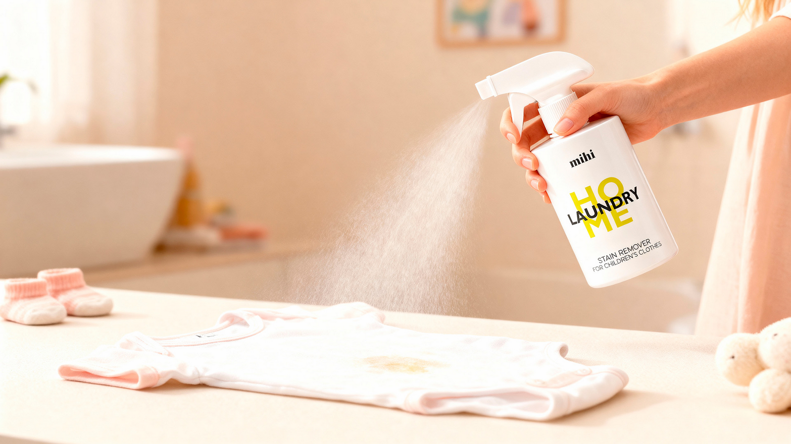 Vaikų drabužių dėmių valiklis