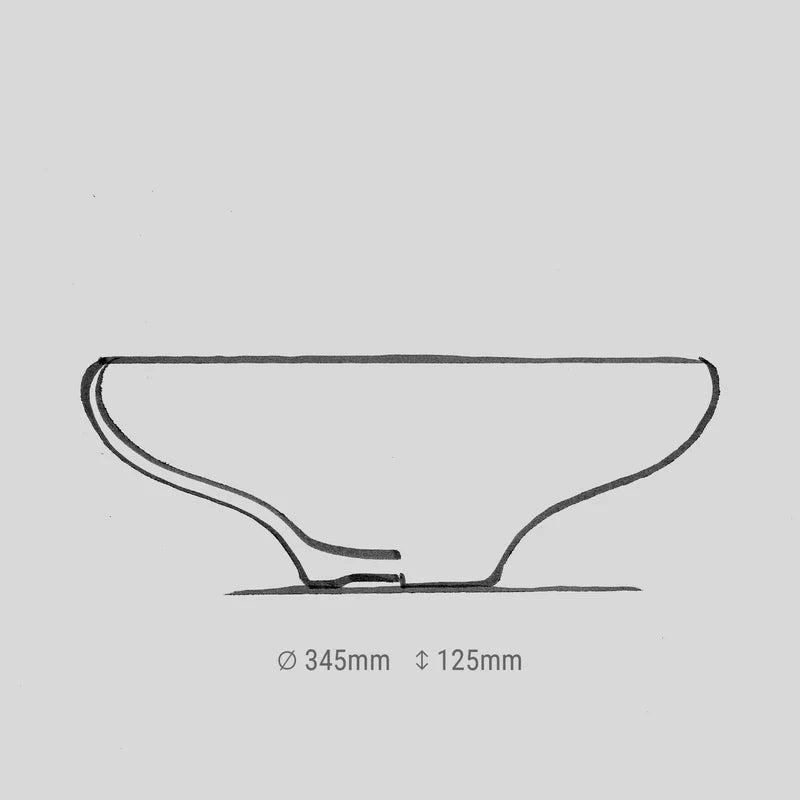 Dekoratyvinis violetinės spalvos dubuo su raštais