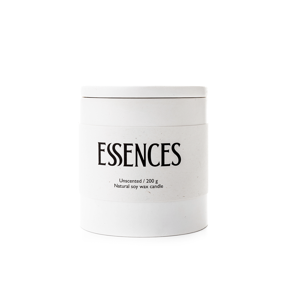 Bekvapė sojų vaško žvakė, balta