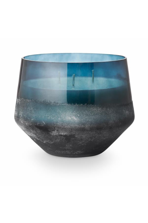 Stilinga stiklinė žvakė "Hidden lake"