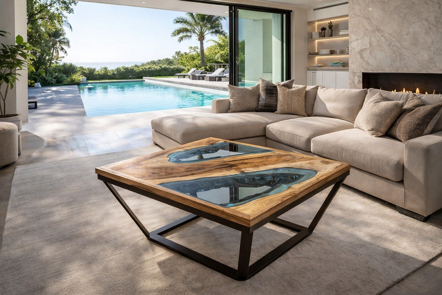 Kavos staliukas "Ežerai"