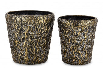 2 vnt. metalinių vazonų rinkinys