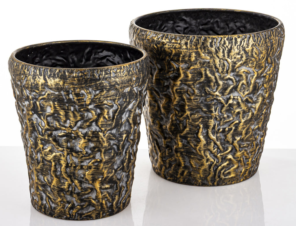 2 vnt. metalinių vazonų rinkinys