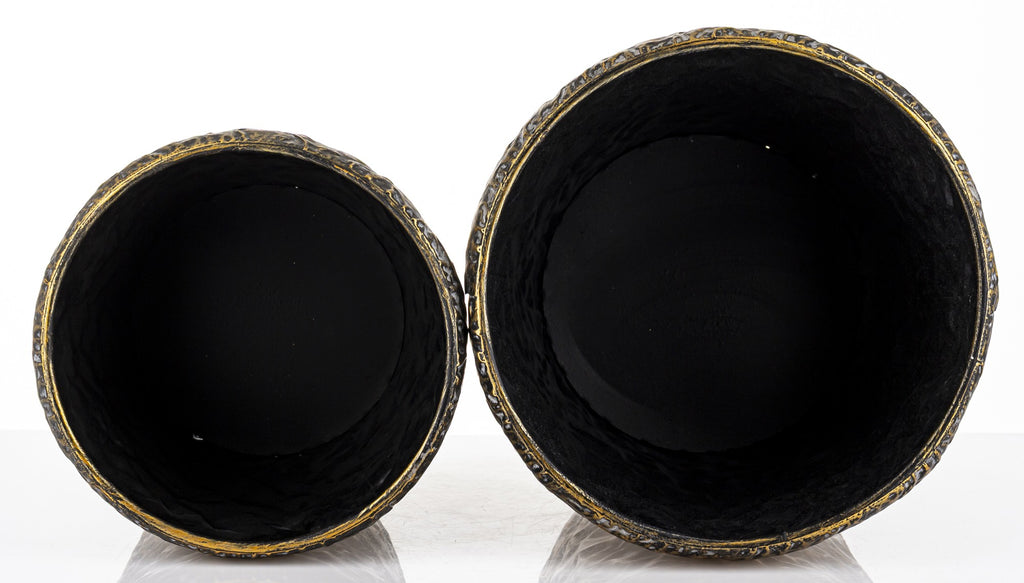 2 vnt. metalinių vazonų rinkinys