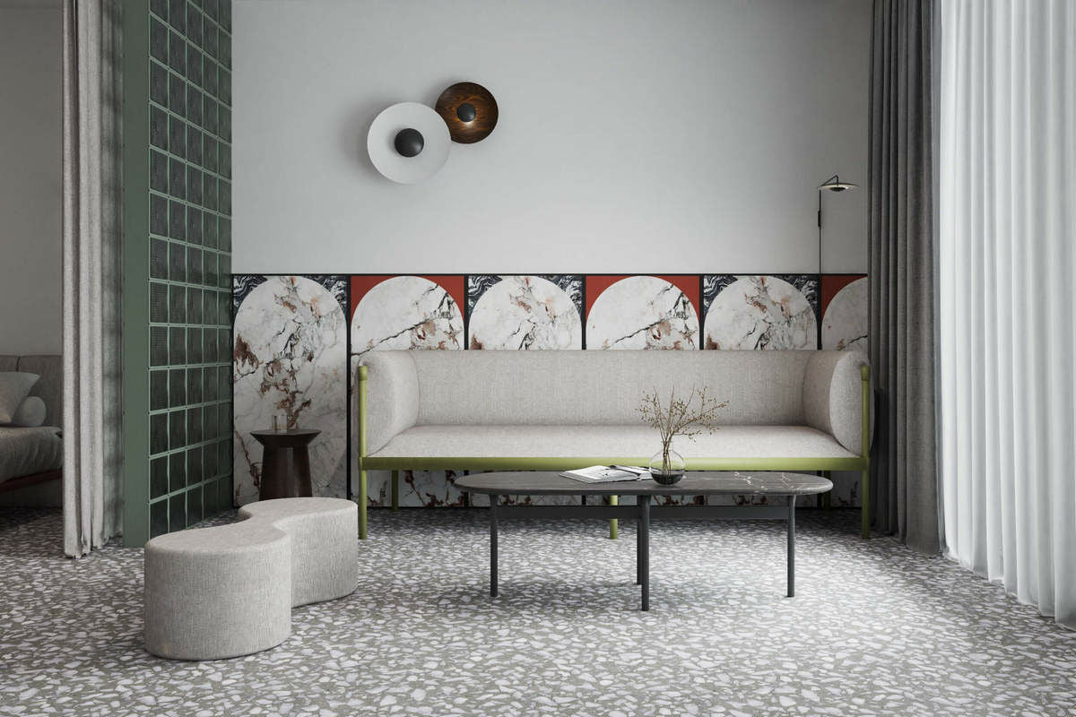 Minimalistinio stiliaus sofa, galimos įvairios spalvos