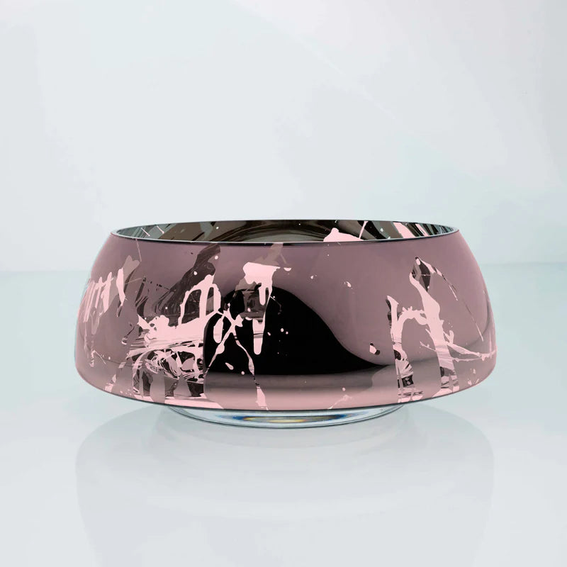 Stilingas violetinės spalvos margas dubuo