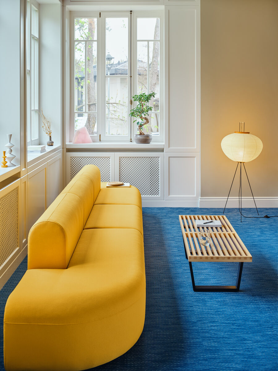 Minimalistinio stiliaus sofa (Įvairių audinių ir spalvų)