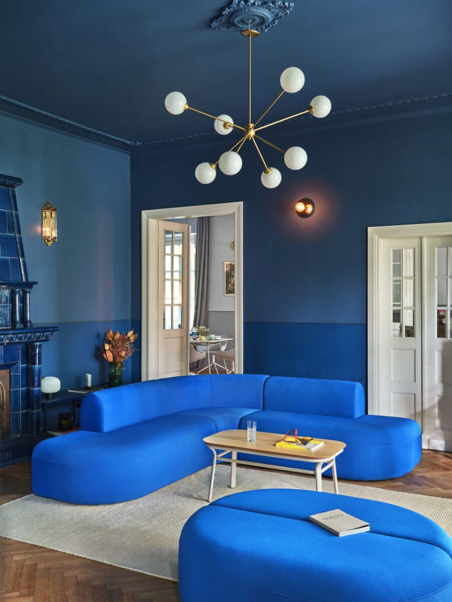 Kampinė sofa (Įvairių audinių ir spalvų)