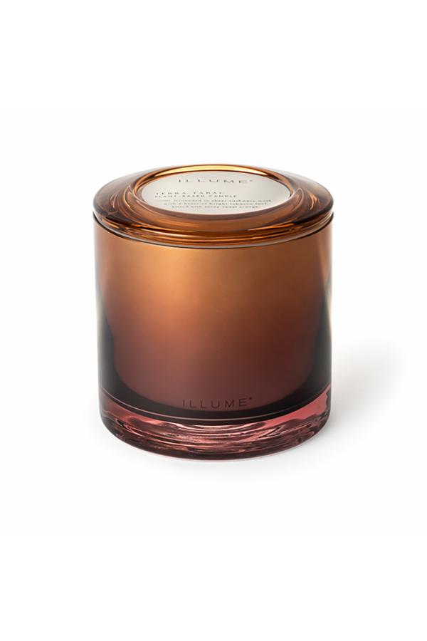 Stiklinė žvakė "Terra tabac"